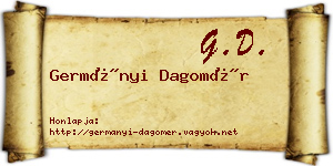 Germányi Dagomér névjegykártya